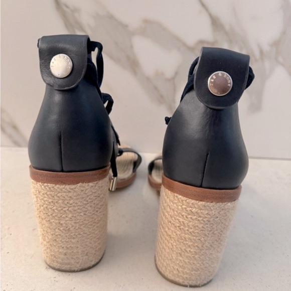 Rag & Bone Eden Navy Heeled Sandal - Picture 6 of 11